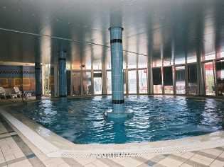 Heated sea water swimming pool