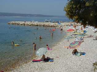 Strand unmittelbar vor dem Haus