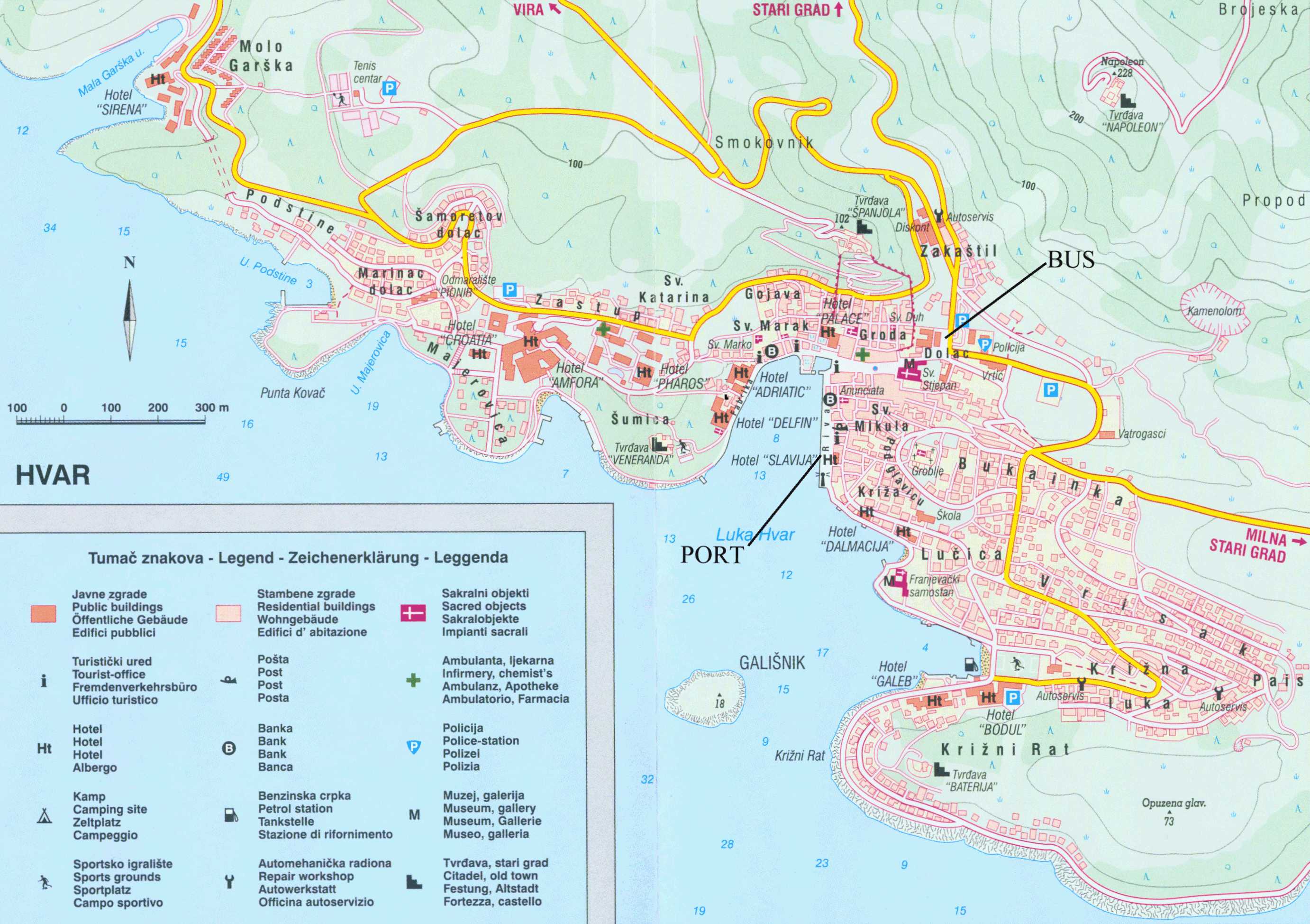 Karta dalmacija Zadarski