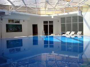 Heated sea water swimming pool