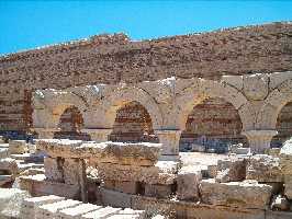 Antike Ruine Leptis Magna in Libyen